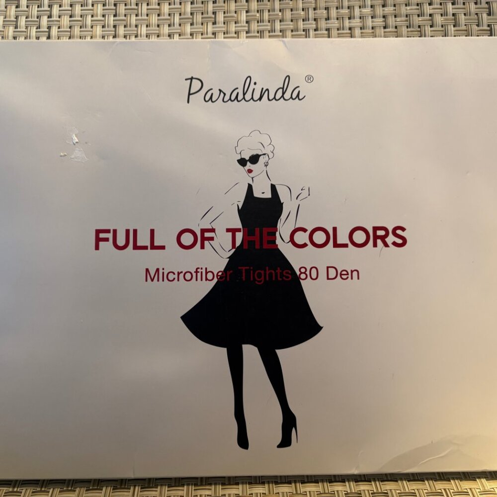 2 Pair PINK MICROFIBER TIGHTS Paralinda Women L -XL 80 Den NEW SEALED